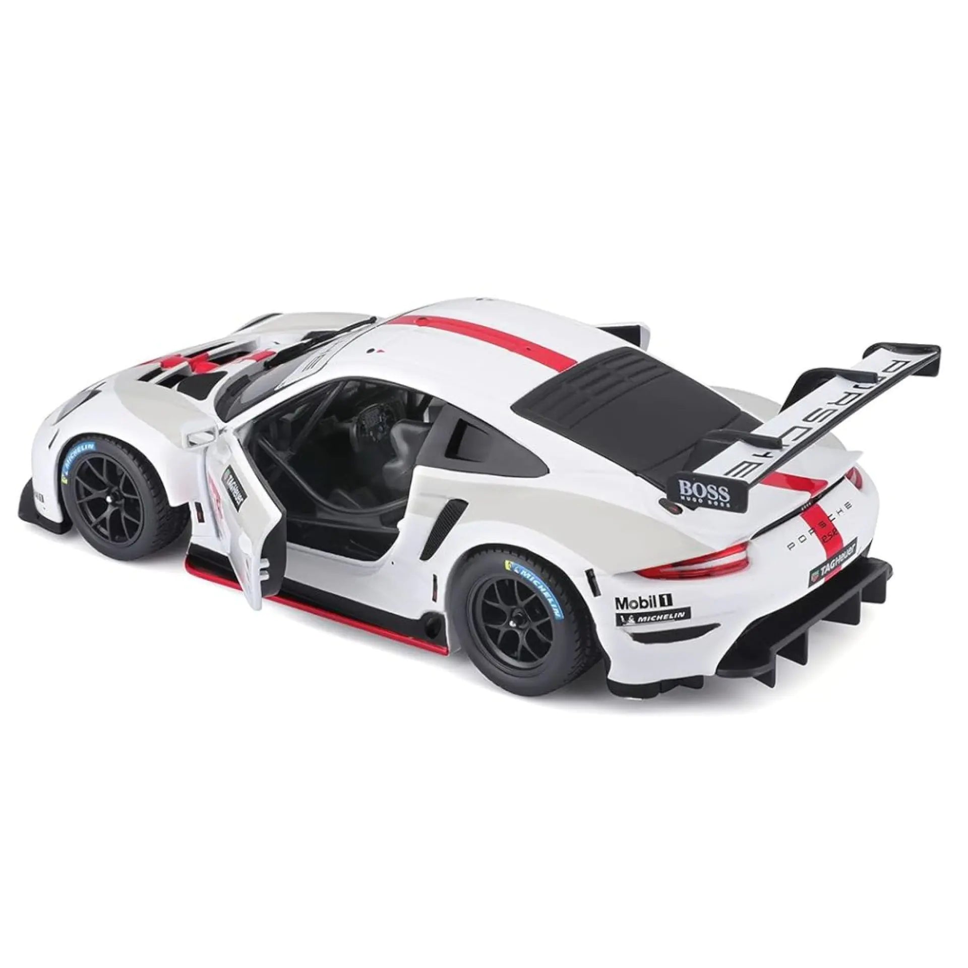 BBURAGO 1:24 911 RACING PORSCHE RSR GT DIECAST CAR 18-98013