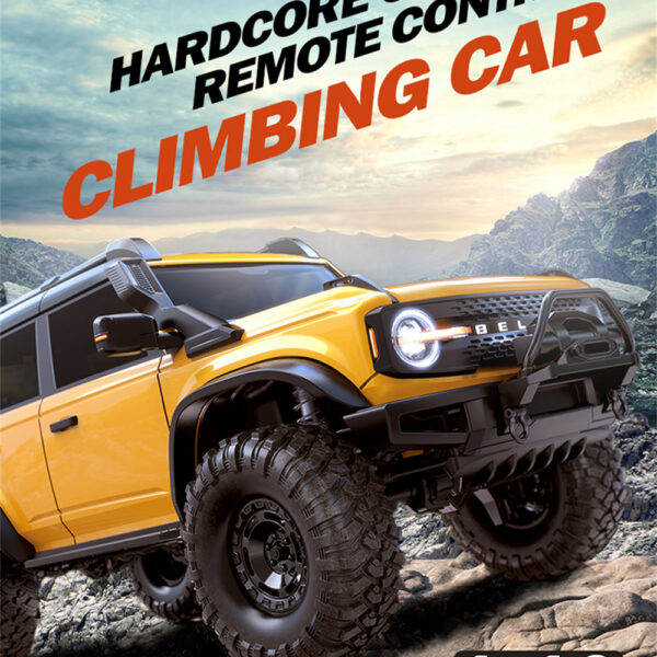 Wilderness 1:10 RTR 2.4G 4WD RC Car Full Proportional Rock Crawler LED Light 2 Speed Off-Road Climbing RC Truck