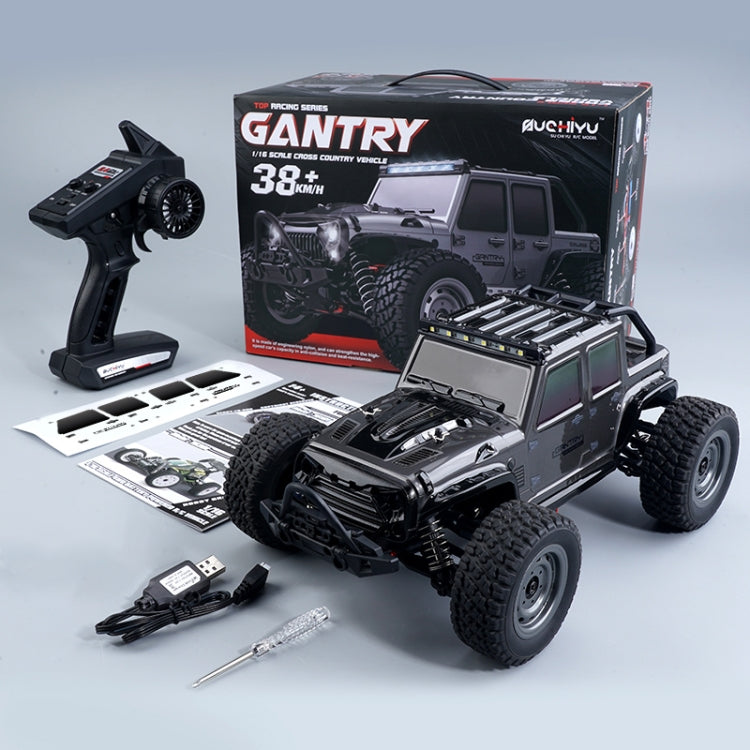 TOP RACING SERIES GANTRY 1/16 SCALE CROSS COUNTRY VEHICLE 4X4 FOUR -WHEEL DRIVE. 2.4G FULL SCALE FOUR WHEEL SCY16103- GREY