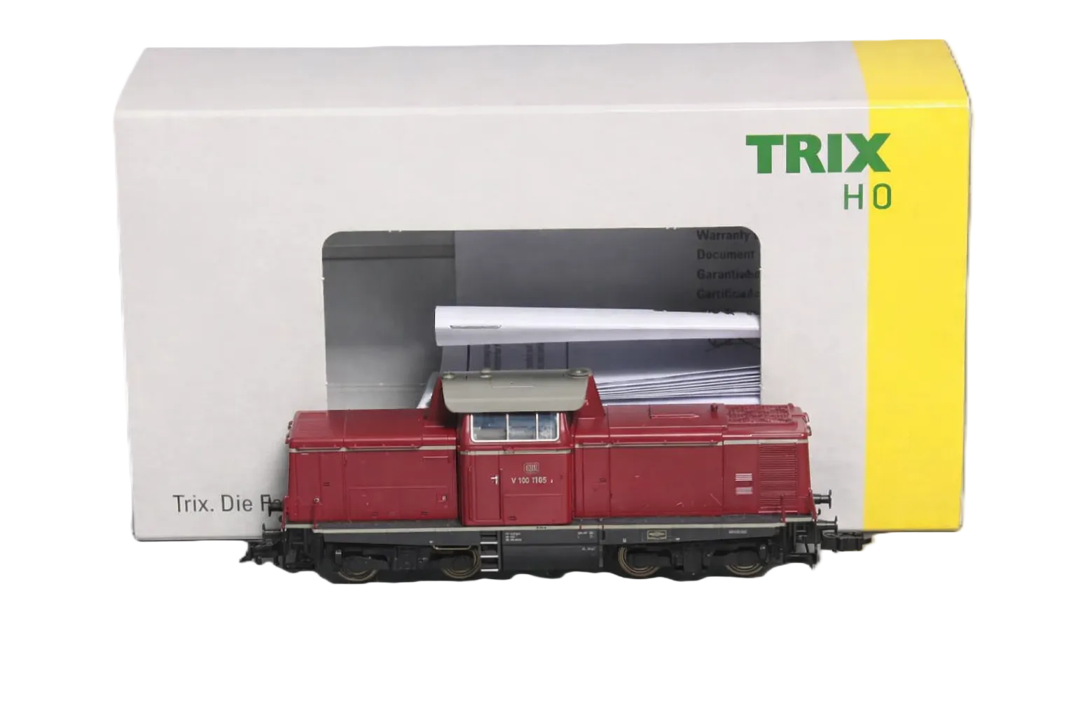 TRIX HO-SCALE (1:87) GERMAN DEUTSCHE BUNDESBAHN (DB) CLASS V 100.10 DIESEL LOCOMOTIVE-22823