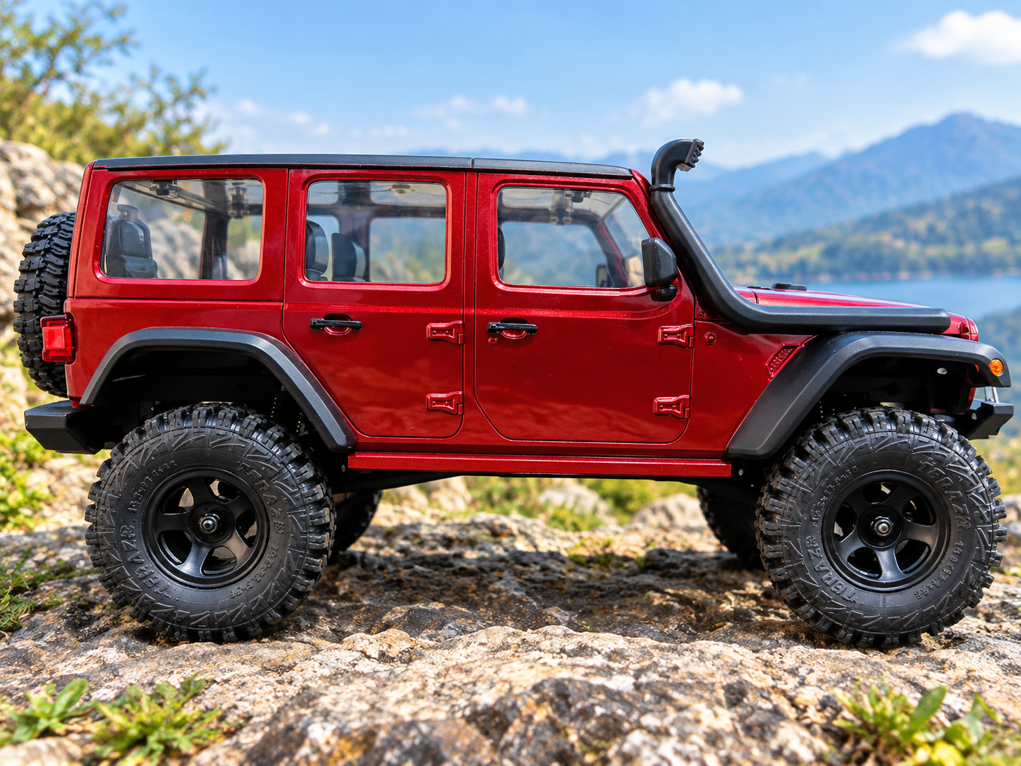THUNDERSTORM EZ11804R 1/18 2.4GHZ 3CH R/C CRAWLER RED COLOR