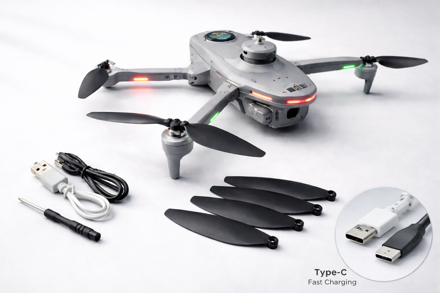 JJRC H139PRO HD INTELLIGENT AEROSPACE FLIGHT CONTROL DIGITAL 2.4G 4 CHANNEL DUAL CAMERA OBSTACLE AVOIDANCE BRUSHLESS AND LED LIGHT FOUR-AXIS RC DRONE