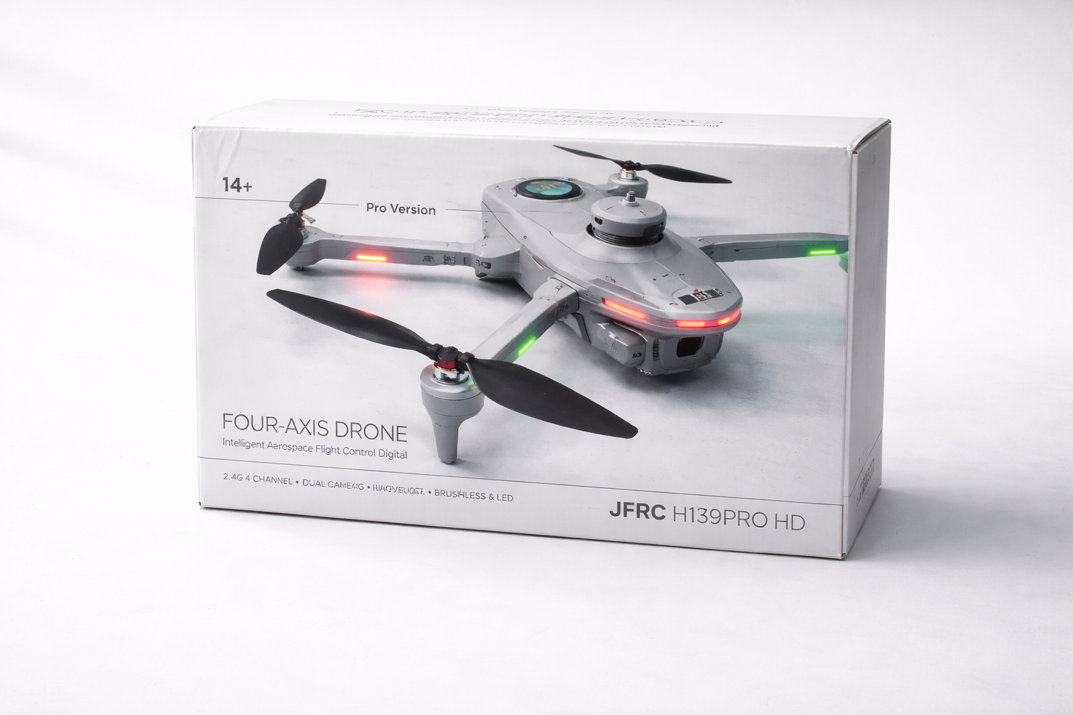 JJRC H139PRO HD INTELLIGENT AEROSPACE FLIGHT CONTROL DIGITAL 2.4G 4 CHANNEL DUAL CAMERA OBSTACLE AVOIDANCE BRUSHLESS AND LED LIGHT FOUR-AXIS RC DRONE