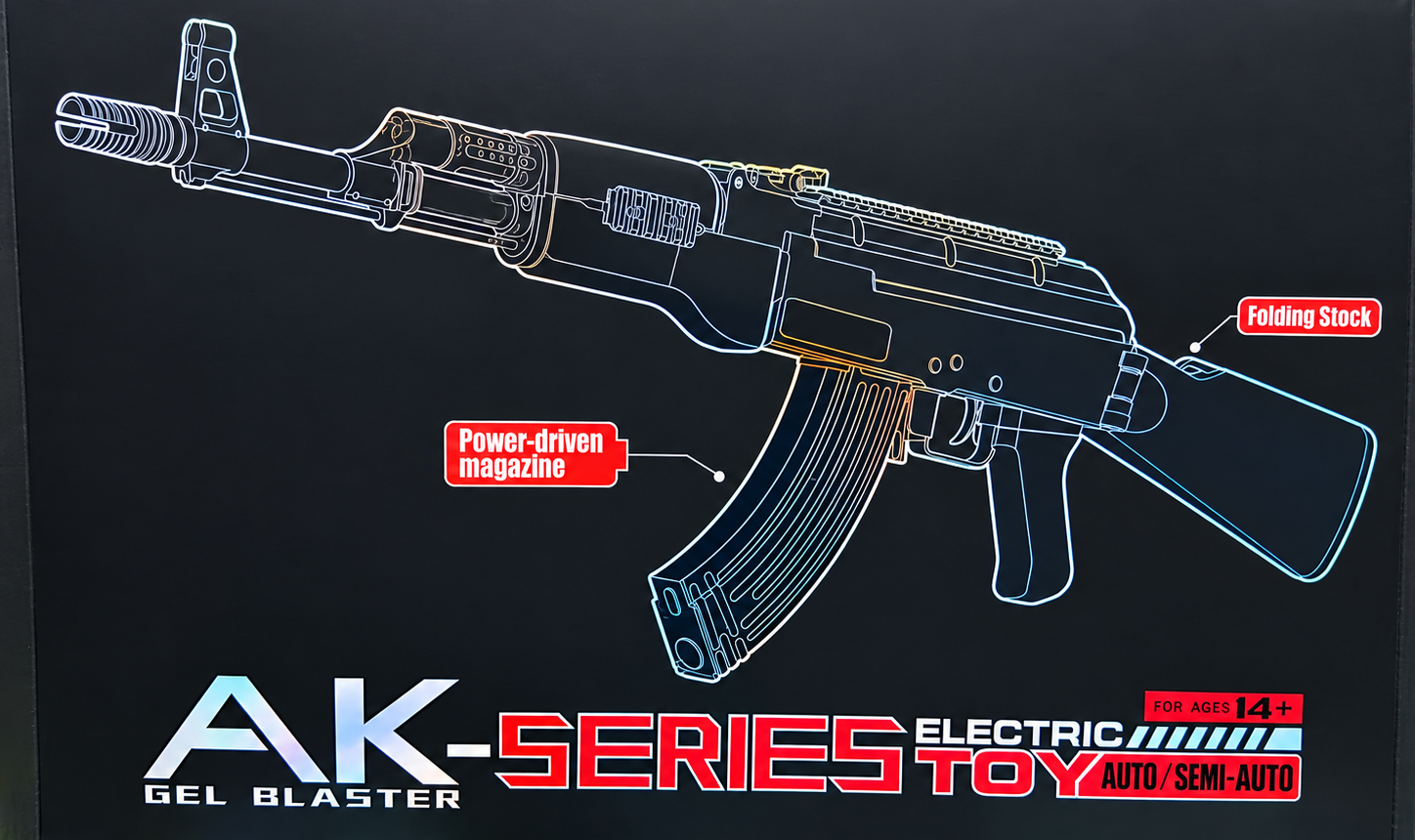AK105-SERIES WH98-1 1:1 REENGRAVING MOLD POWER DRIVEN MAGANIZE GEL BLASTER GUN TOY