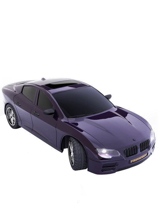MIRANA WATCH CONTROL TRACER RC CAR HAND & APP CONTROL WITH BLUETOOTH SPEAKER C-TYPE CHARGING HIGH SPEED RACING ( BLUE/PURPLE )