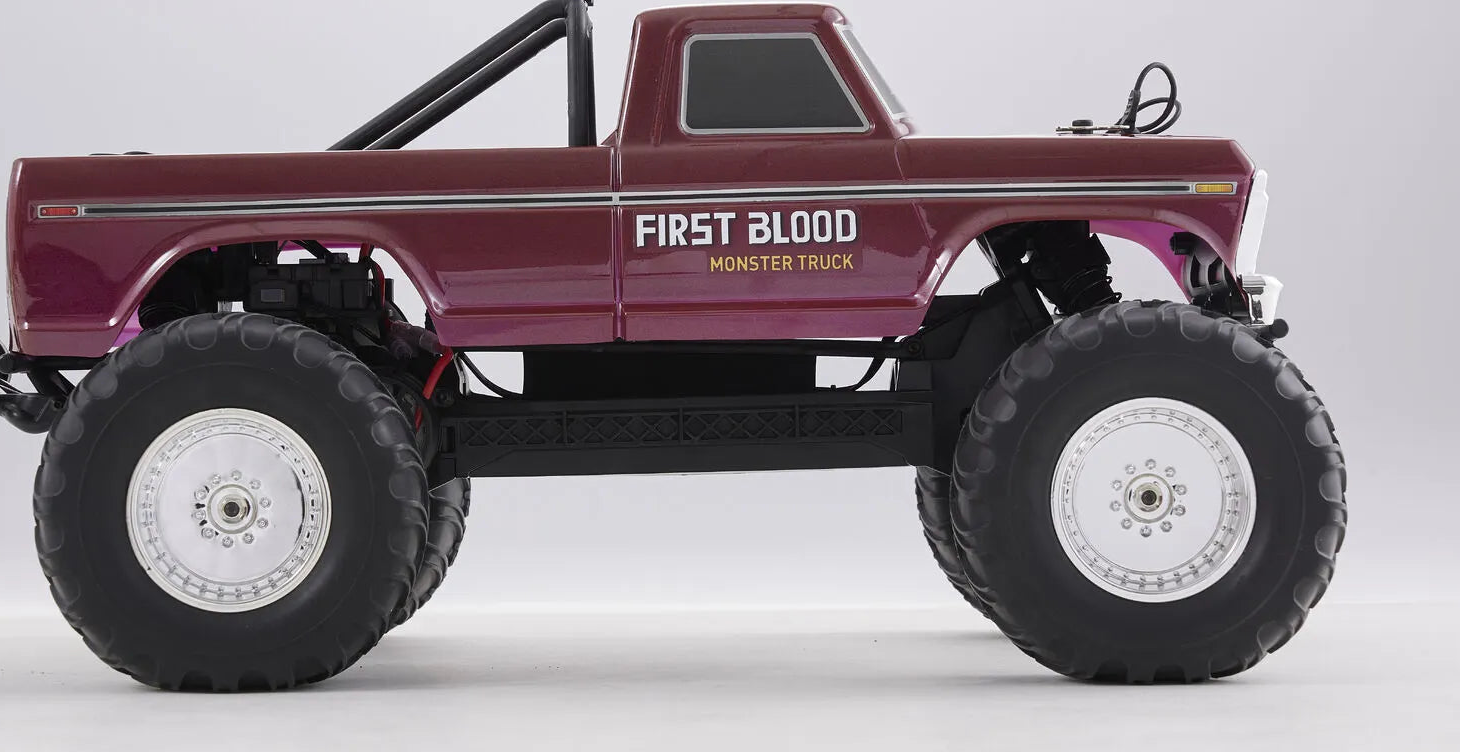 FMS 11023R 1/10 2WD RTR FORD F100 FIRST BLOOD MONSTER TRUCK RED COLOR