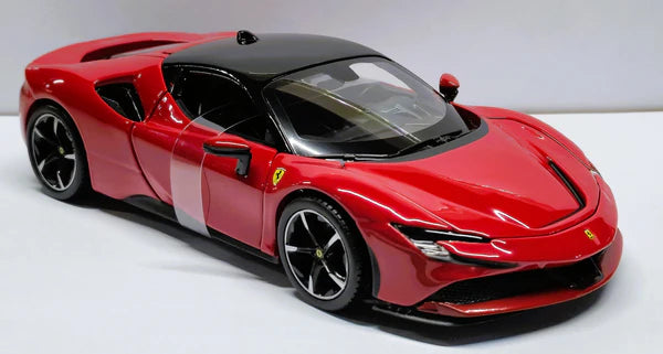 BBURAGO FERRARI SF90 STRADALE 1/24 DIECAST MODEL CAR (18-96028)