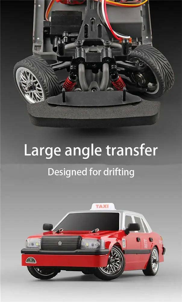 MN MODEL TAXI 1/16 MN38 RTR 2.4G RWD DRIFT RC CAR W/ GYRO AND LED LIGHTS