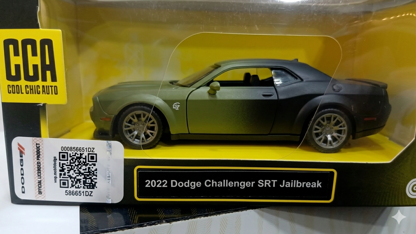 CCA 1:36 12008 2022 DODGE CHALLENGER SRT JAILBREAK DIECAST MODEL