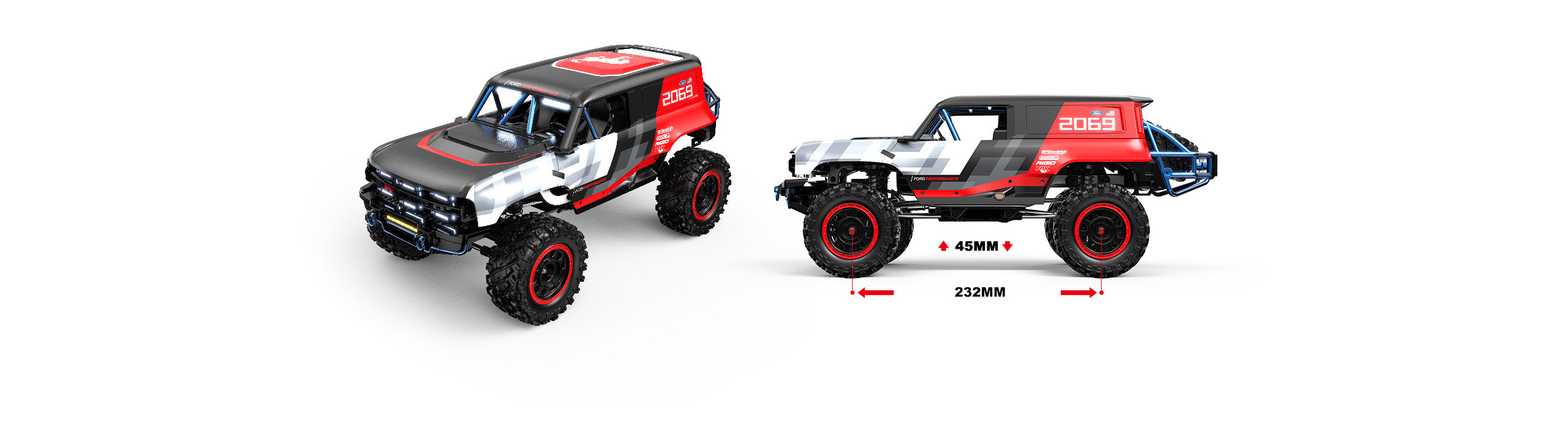MJX RC CAR HYPER GO H12P FORD BRONCO R 1/12
