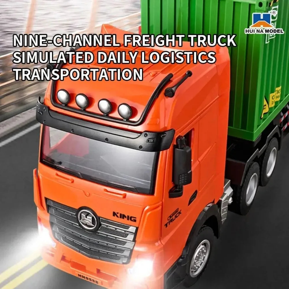 HUINA 1317 1:18 SEMI-ALLOY REMOTE CONTROL CONTAINER TRUCK