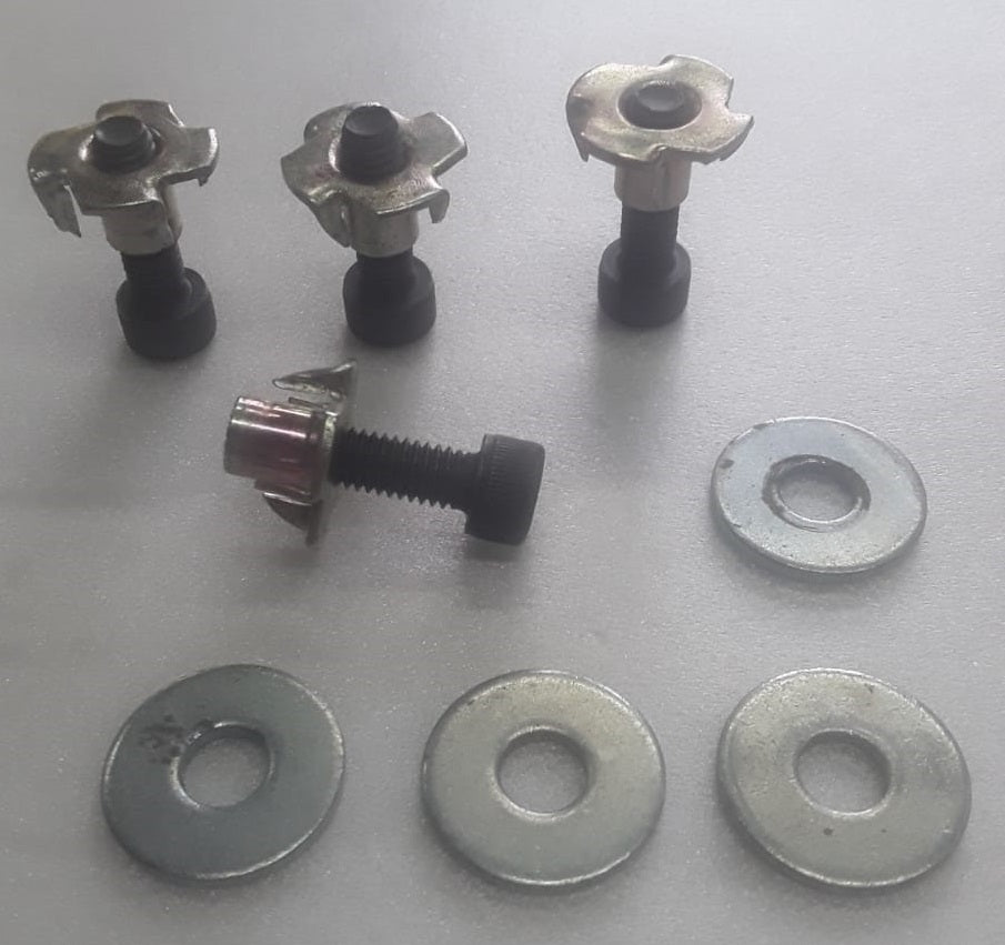 T NUT 6MM WITH WASHER AND BOLT (4PC)