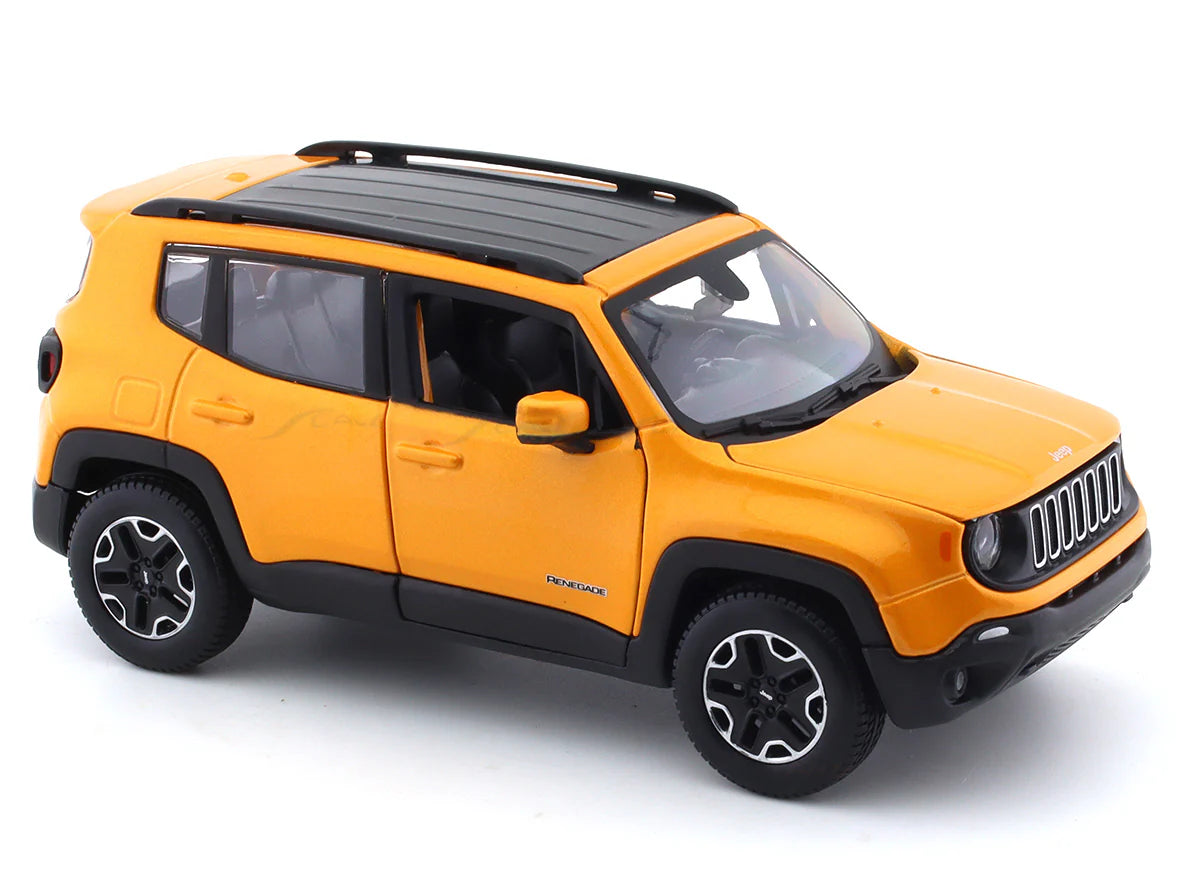MAISTO DIECAST JEEP RENEGADE ORANGE - 1/24 51282 OR