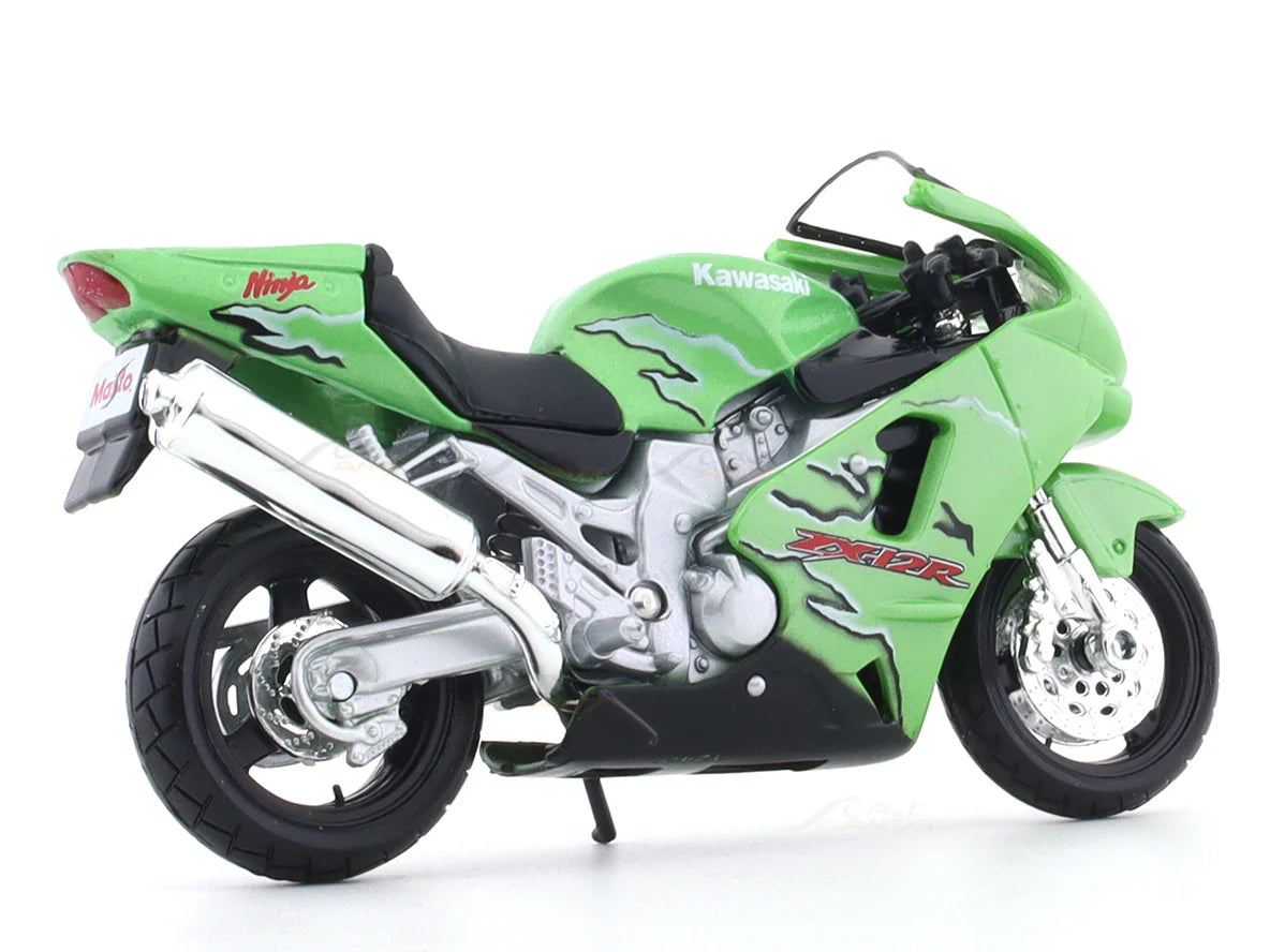 MAISTO KAWASAKI NINJA ZX-12R, GREEN, 1:18 SCALE DIECAST MODEL 20-00332