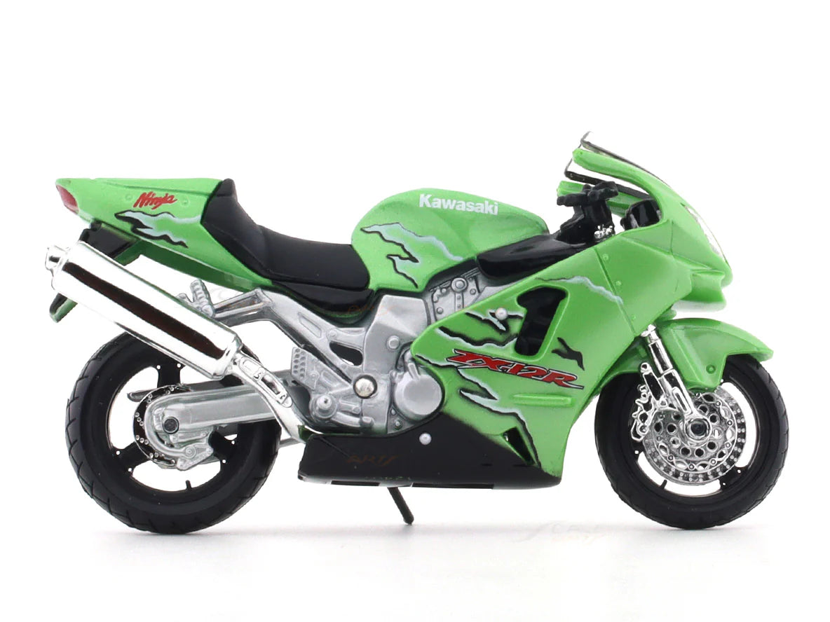 MAISTO KAWASAKI NINJA ZX-12R, GREEN, 1:18 SCALE DIECAST MODEL 20-00332