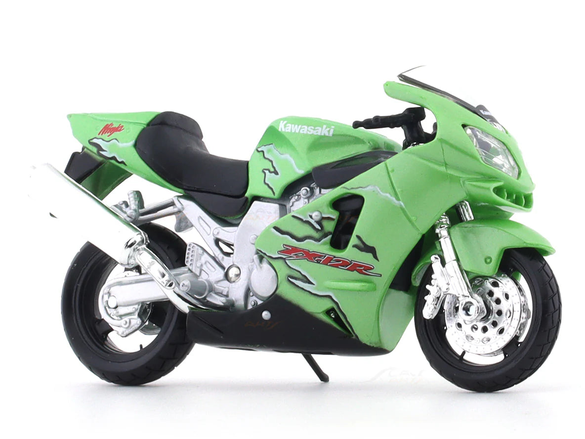 MAISTO KAWASAKI NINJA ZX-12R, GREEN, 1:18 SCALE DIECAST MODEL 20-00332