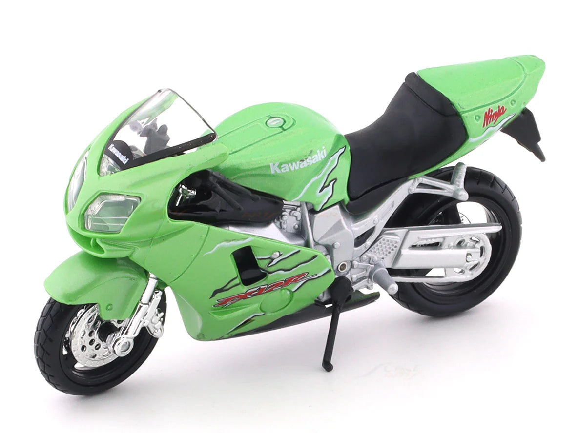 MAISTO KAWASAKI NINJA ZX-12R, GREEN, 1:18 SCALE DIECAST MODEL 20-00332