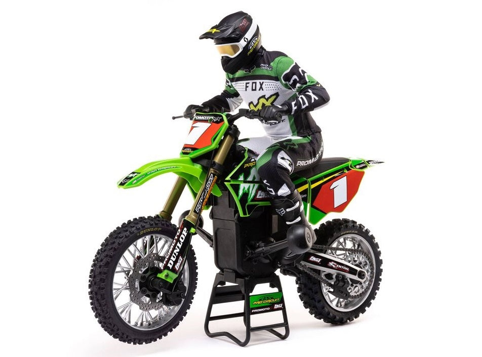 LOSI 1/4 PROMOTO-MX MOTORCYCLE RTR WITH BATTERY AND CHARGER, PRO CIRCUIT LOS06002