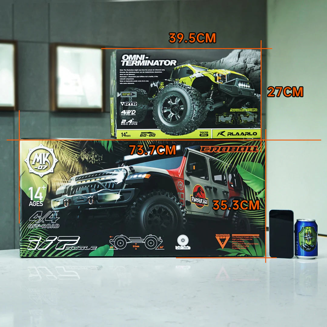 RLAARLO MK-07 1/7 SCALE 4WD BRUSHLESS RC CRAWLER HAND-PAINTED