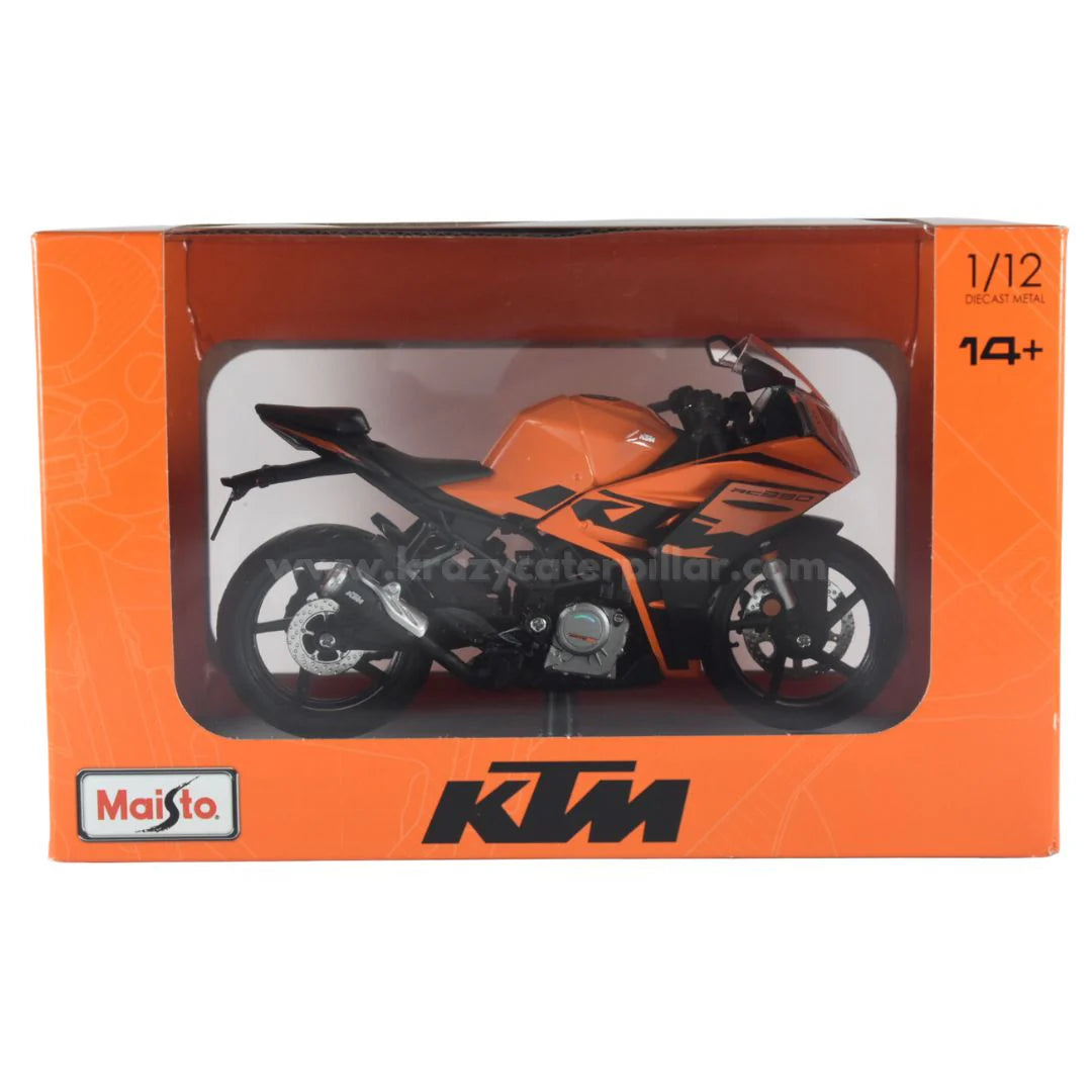 MAISTO KTM RC390 BLUE 1:12 SCALE DIECAST MODEL 52725