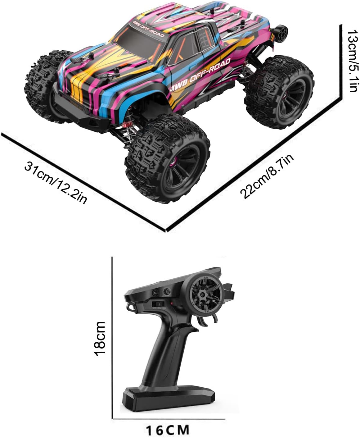 Hyper Go MJX 16209 1/16 Brushless RC 4WD High Speed Off-Road Buggy Truck