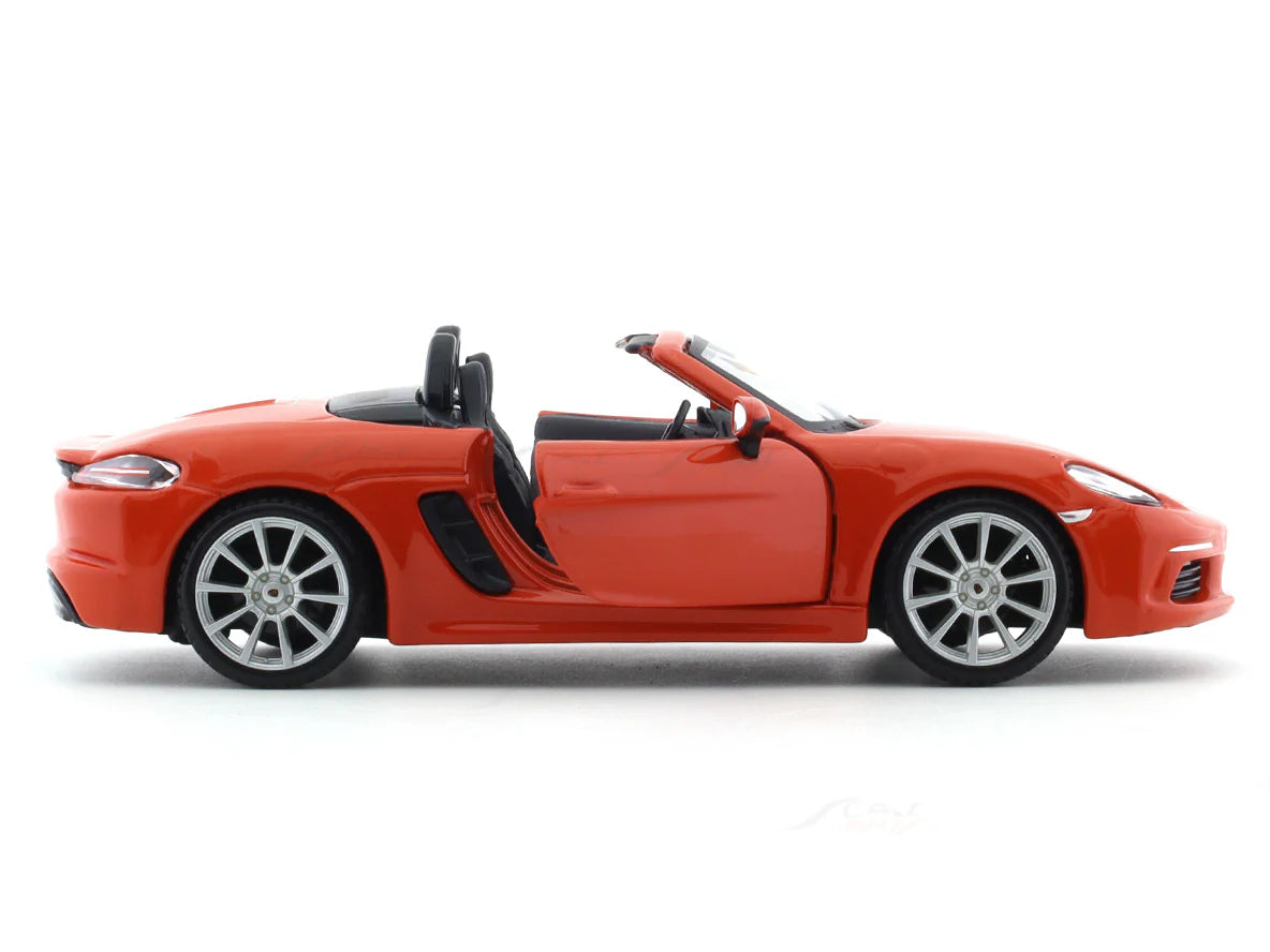 BBURAGO PORSCHE 718 BOXSTER ORANGE 1:24 SCALE 18-91087OR