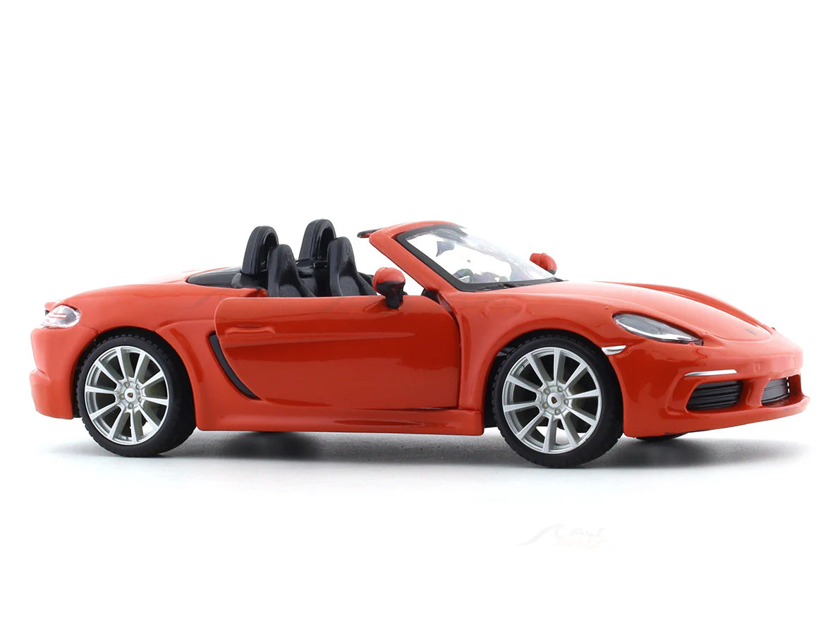 BBURAGO PORSCHE 718 BOXSTER ORANGE 1:24 SCALE 18-91087OR