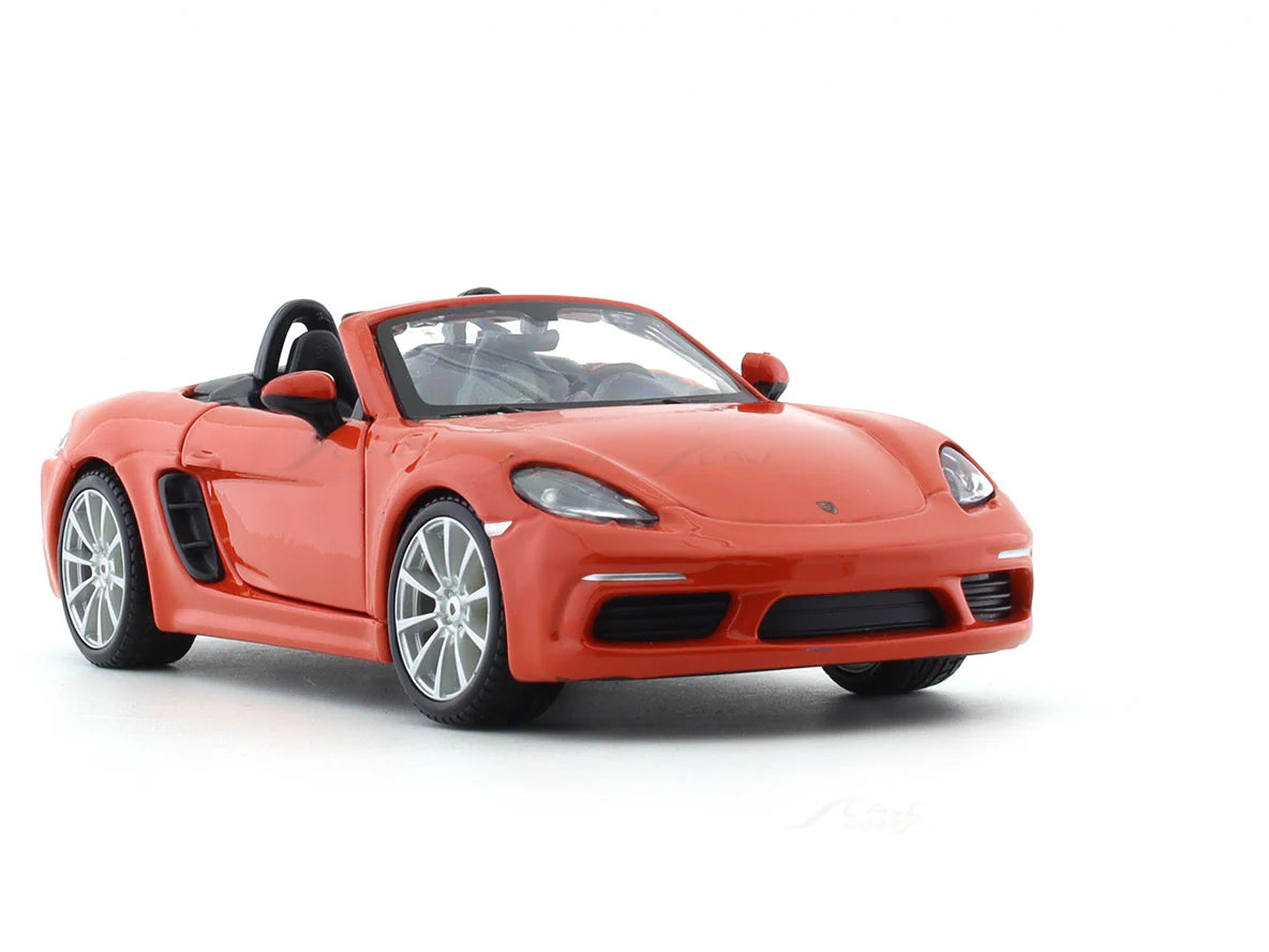BBURAGO PORSCHE 718 BOXSTER ORANGE 1:24 SCALE 18-91087OR