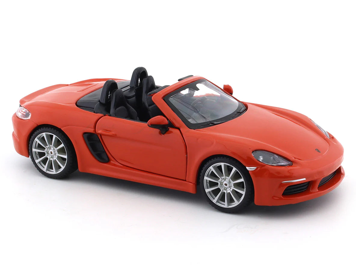 BBURAGO PORSCHE 718 BOXSTER ORANGE 1:24 SCALE 18-91087OR