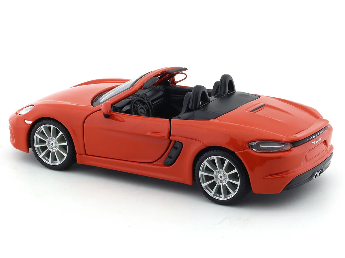 BBURAGO PORSCHE 718 BOXSTER ORANGE 1:24 SCALE 18-91087OR