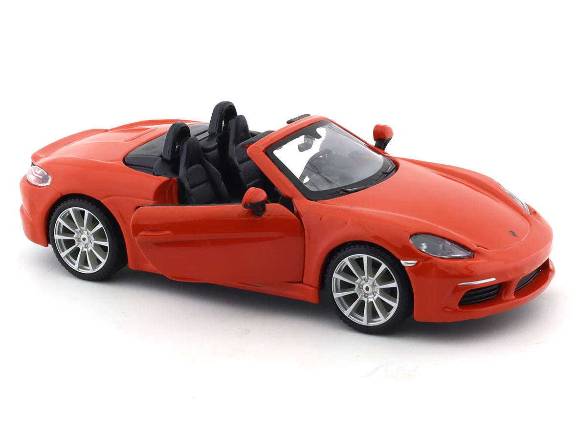 BBURAGO PORSCHE 718 BOXSTER ORANGE 1:24 SCALE 18-91087OR