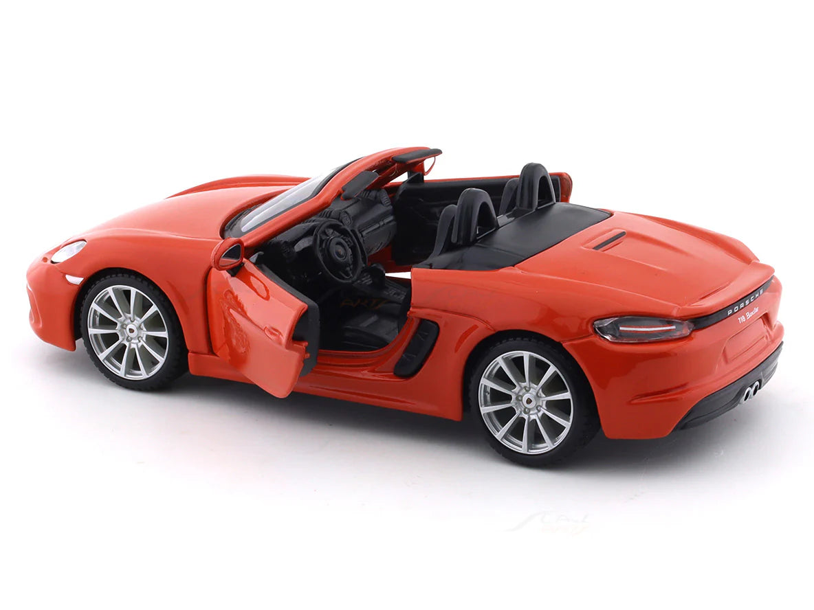BBURAGO PORSCHE 718 BOXSTER ORANGE 1:24 SCALE 18-91087OR