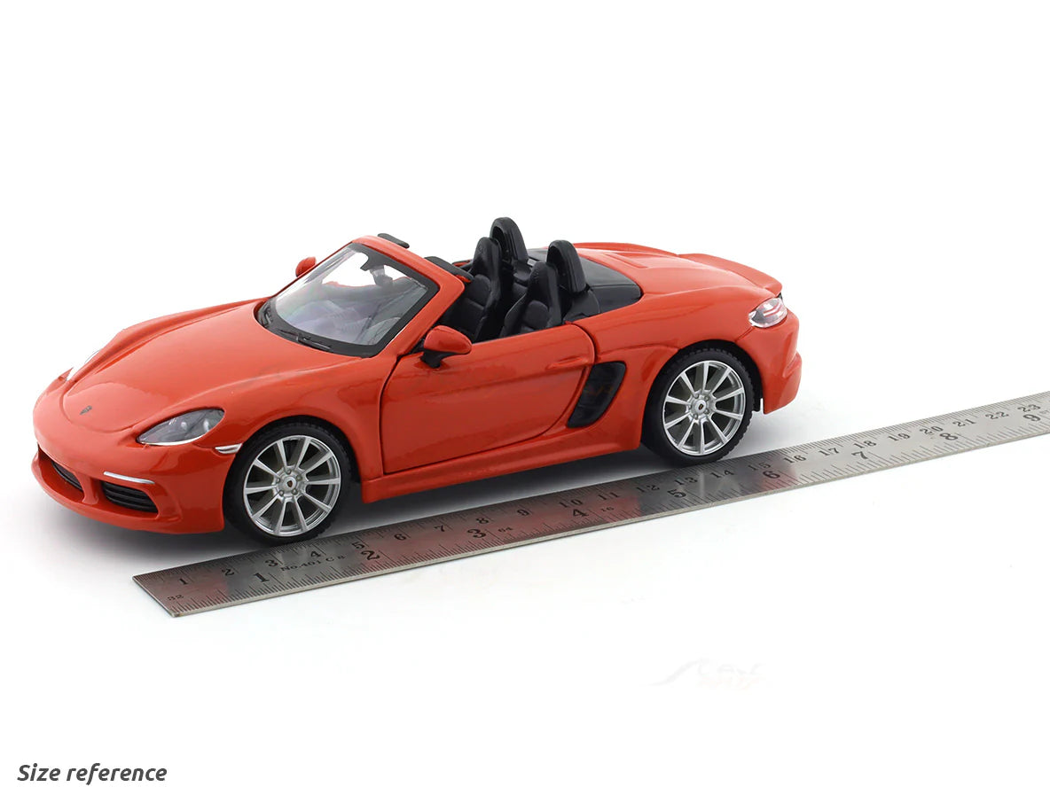 BBURAGO PORSCHE 718 BOXSTER ORANGE 1:24 SCALE 18-91087OR