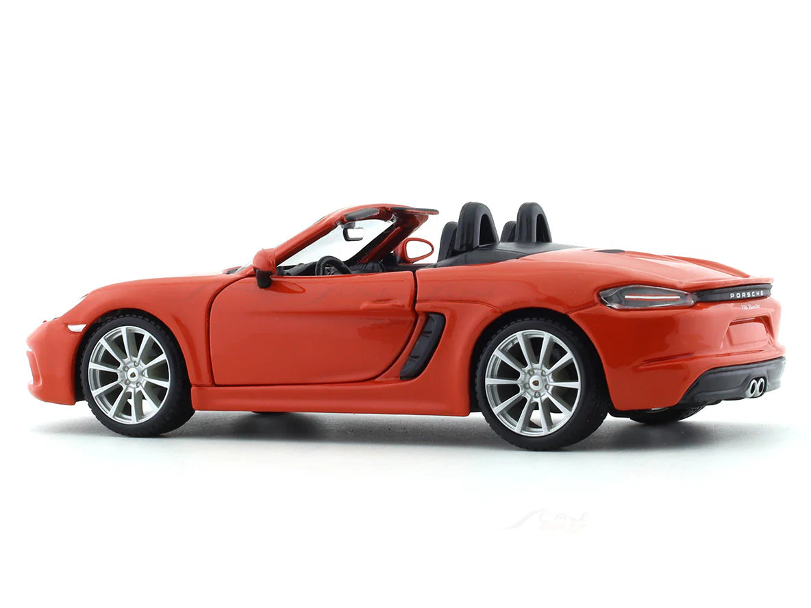 BBURAGO PORSCHE 718 BOXSTER ORANGE 1:24 SCALE 18-91087OR