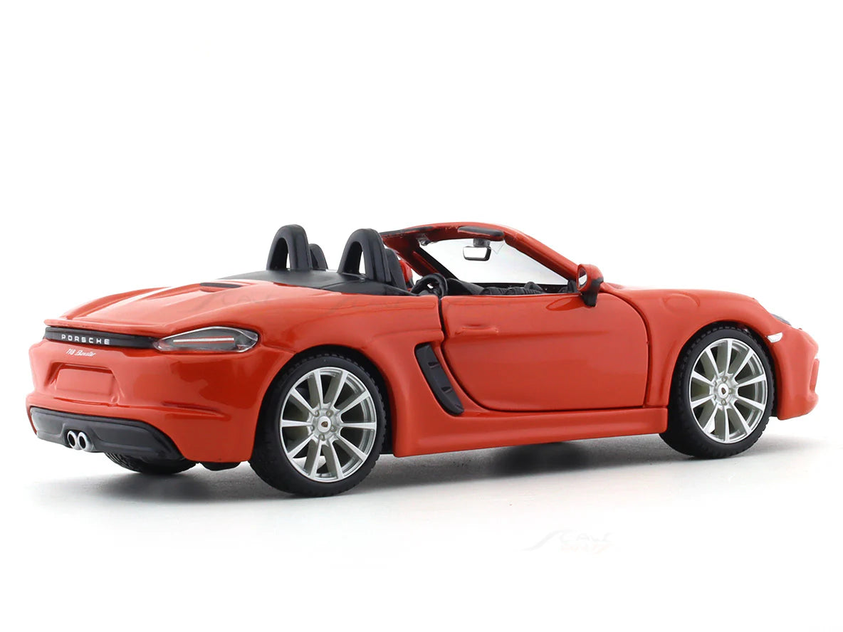 BBURAGO PORSCHE 718 BOXSTER ORANGE 1:24 SCALE 18-91087OR