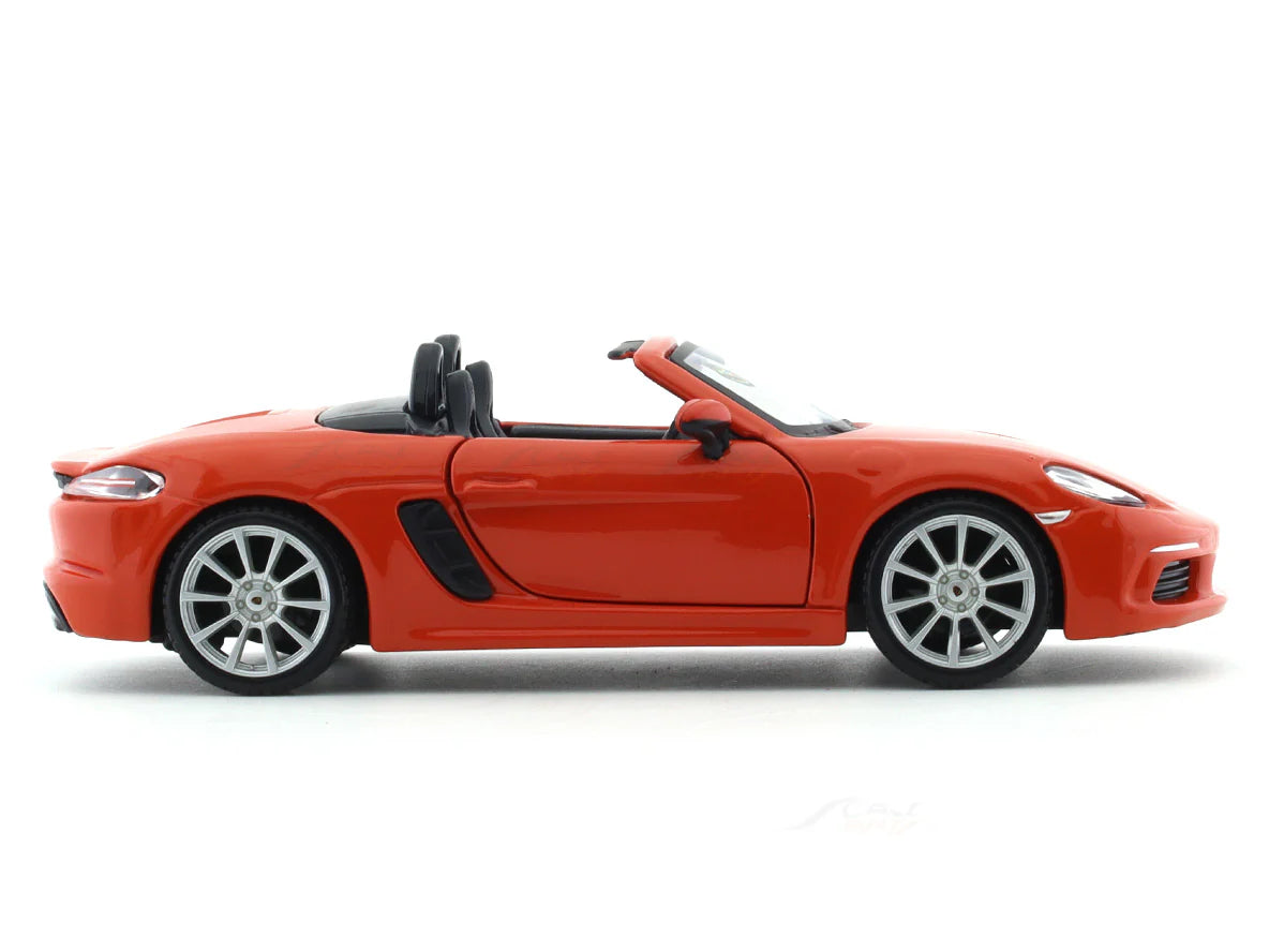 BBURAGO PORSCHE 718 BOXSTER ORANGE 1:24 SCALE 18-91087OR