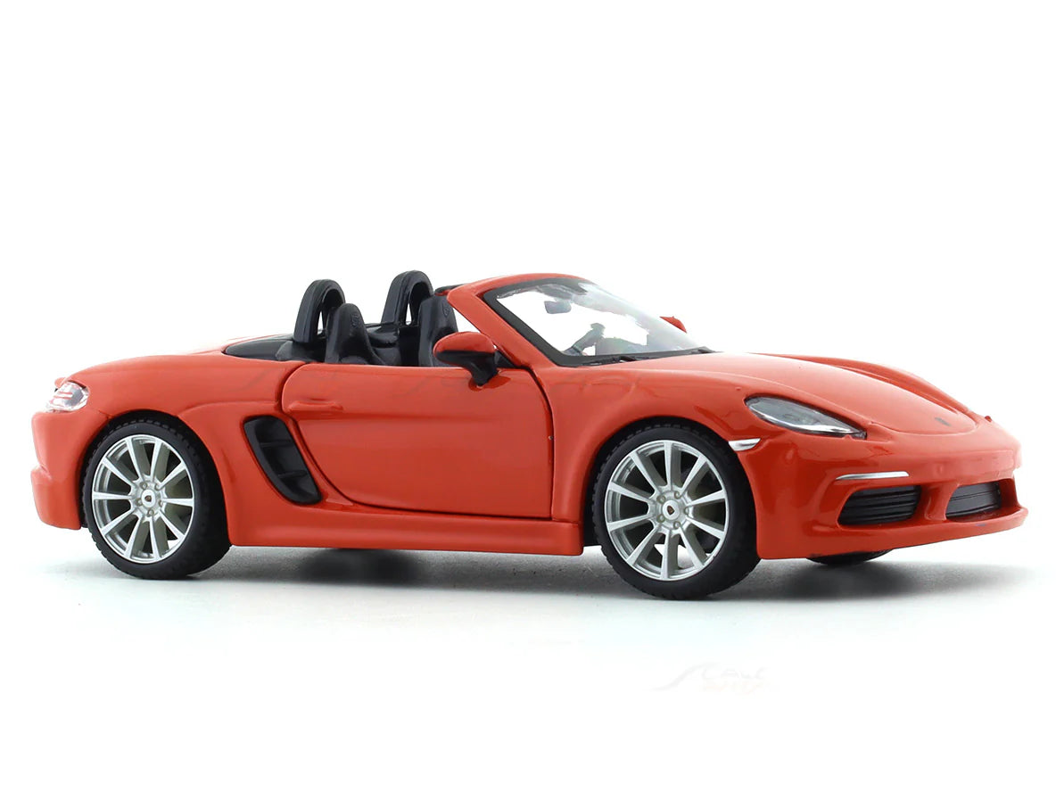 BBURAGO PORSCHE 718 BOXSTER ORANGE 1:24 SCALE 18-91087OR