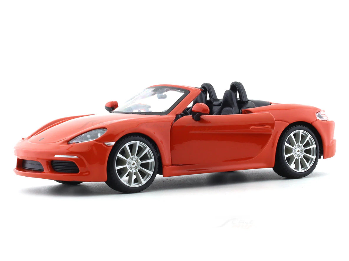 BBURAGO PORSCHE 718 BOXSTER ORANGE 1:24 SCALE 18-91087OR