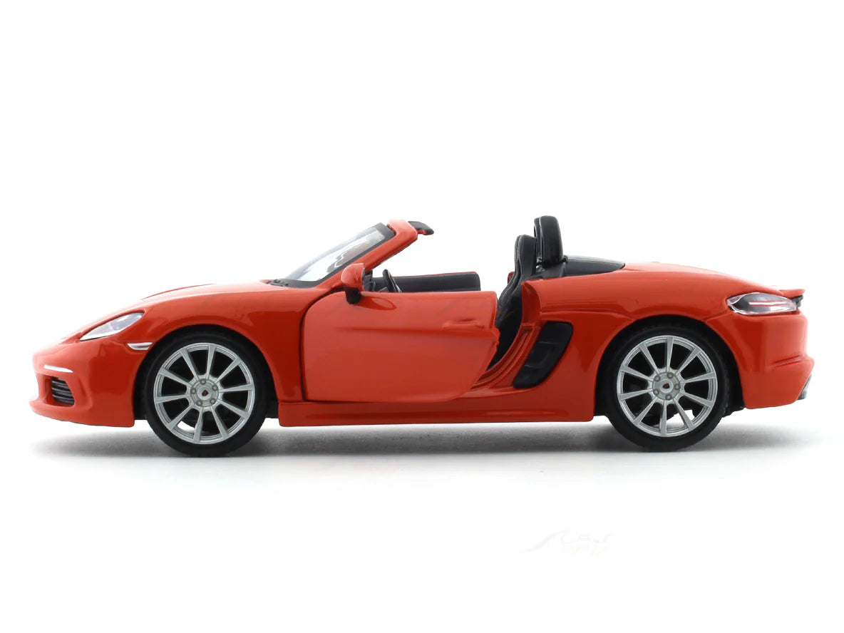BBURAGO PORSCHE 718 BOXSTER ORANGE 1:24 SCALE 18-91087OR