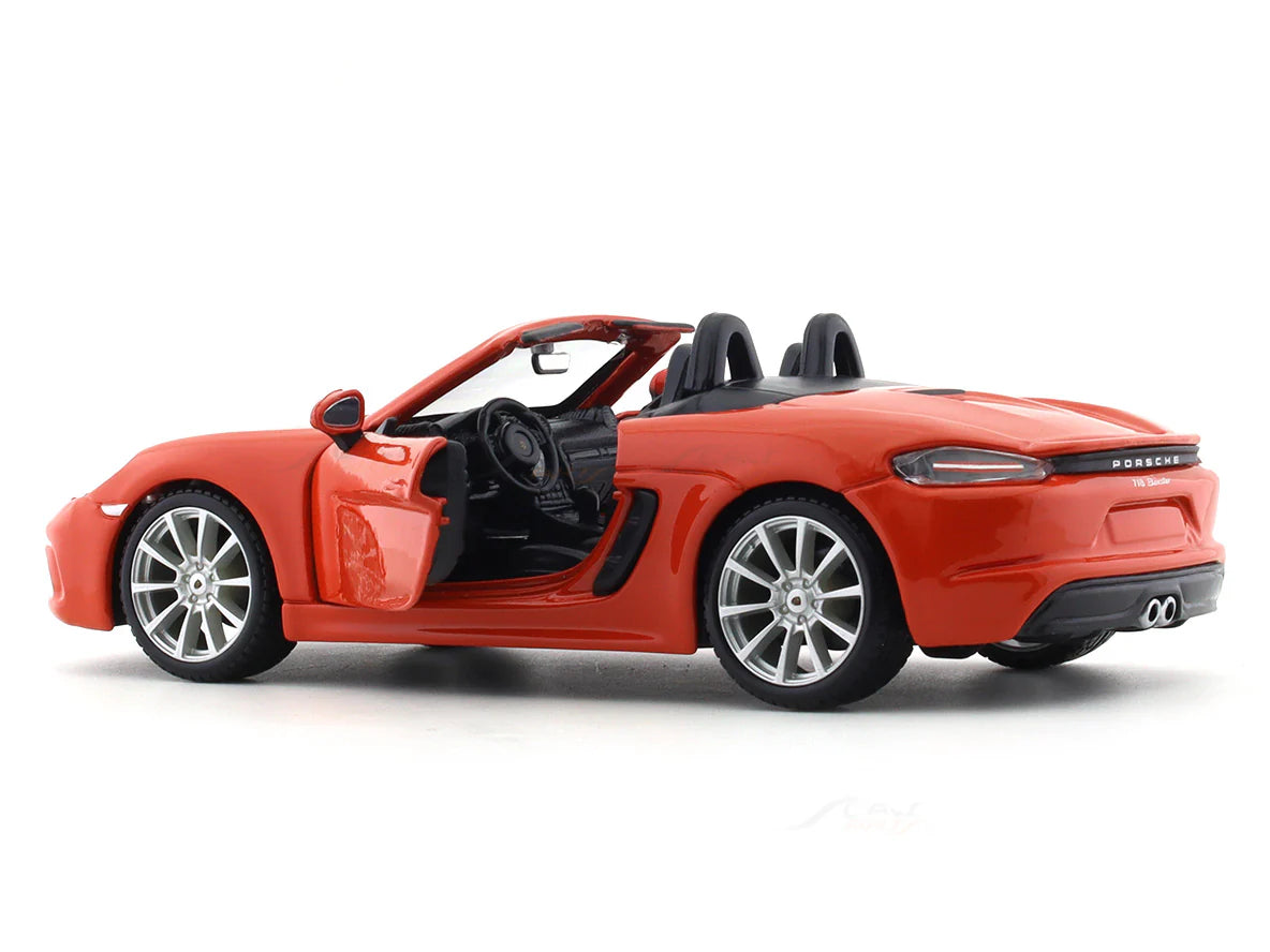 BBURAGO PORSCHE 718 BOXSTER ORANGE 1:24 SCALE 18-91087OR