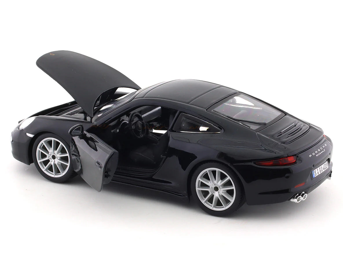 BBURAGO PORSCHE 911 CARRERA (BLACK)  1/24 SCALE 18-91065B