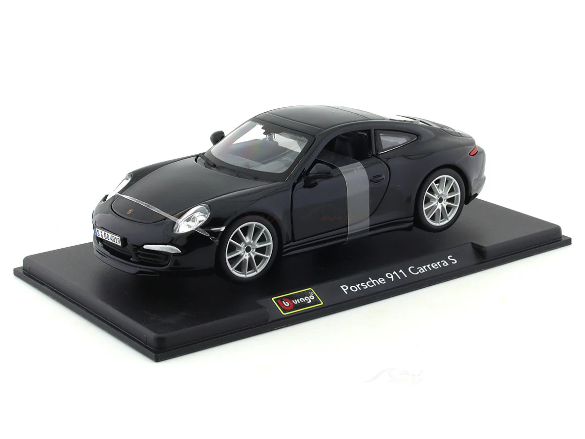 BBURAGO PORSCHE 911 CARRERA (BLACK)  1/24 SCALE 18-91065B