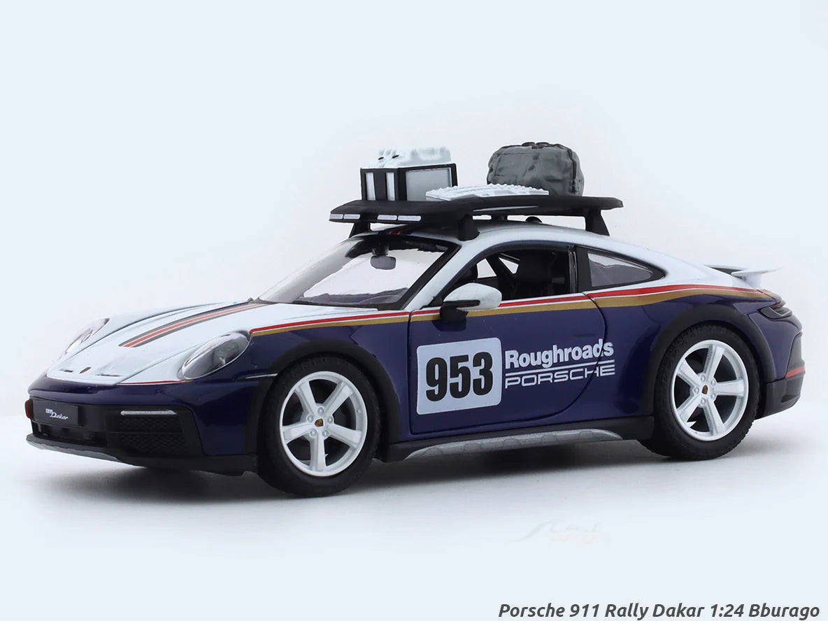 BBURAGO 1/24 SCALE PORSCHE 911 DAKAR DIECAST MODEL 1/24 SCALE 18-98029