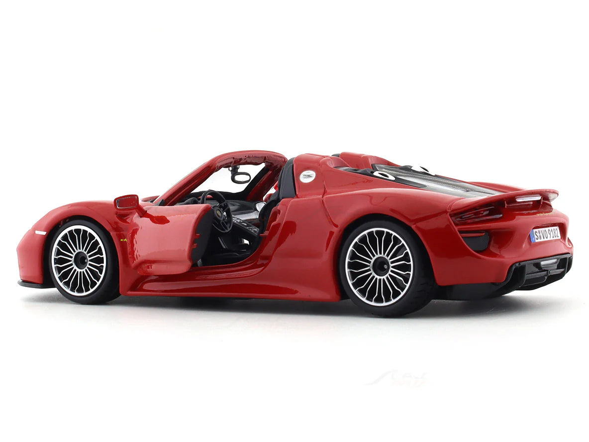 BBURAGO PORSCHE 918 SPYDER RED 1:24 SCALE 91076