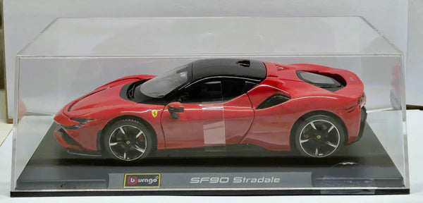 BBURAGO FERRARI SF90 STRADALE 1/24 DIECAST MODEL CAR (18-96028)