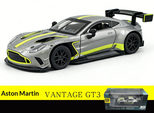 CCA 1:31 ASTON MARTIN VANTAGE GT3 DIECAST MODEL  882750A CAR SILVER
