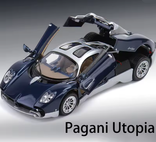 CCA 1:32 PAGANI UTOPIA DIECAST MODEL 88727A CAR BLUE/SILVER