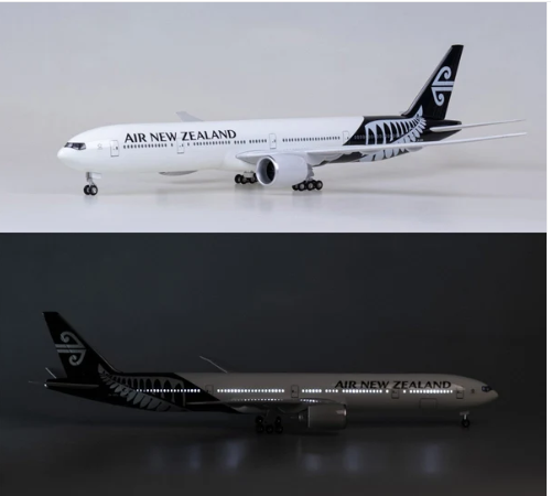 AIRPLANE DIECAST AIR NEW ZEALAND ZK-OKN BOEING 777-300ER WITH LED LIGHT DISPLAY 47CM