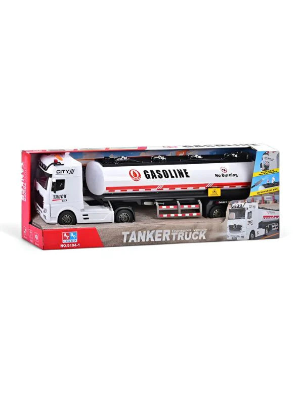 L.U.M.O Gasoline Tanker Truck Toy for Kids – Realistic Fuel Transport Vehicle (LMI8194)