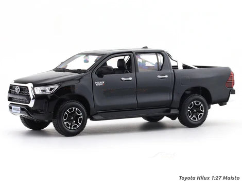 MAISTO TOYOTA HILUX 1:27 SCALE PICKUP TRUCK DIECAST MODEL BLACK (52920BK)